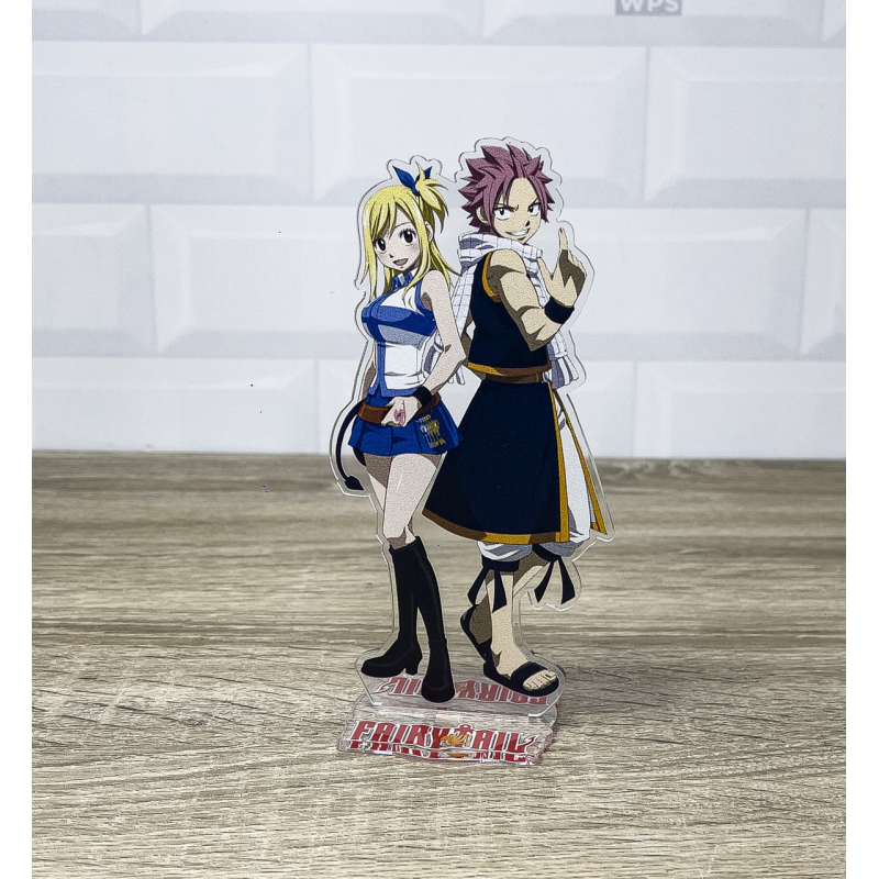 Акрилова колекційна фігурка Аніме: Fairy Tail Казка про хвост феї Люсі Хартфілія та Нацу Драгніл 15 см