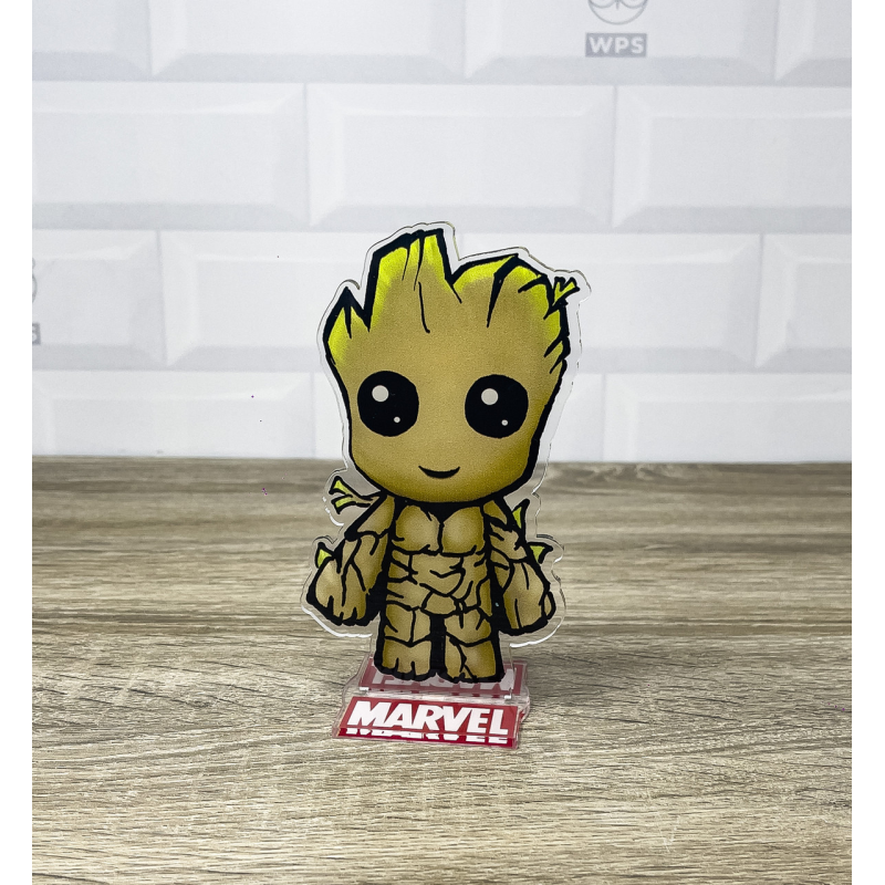 Акрилова колекційна фігурка Чібі Chibi Вартові Галактики Грут 15 см