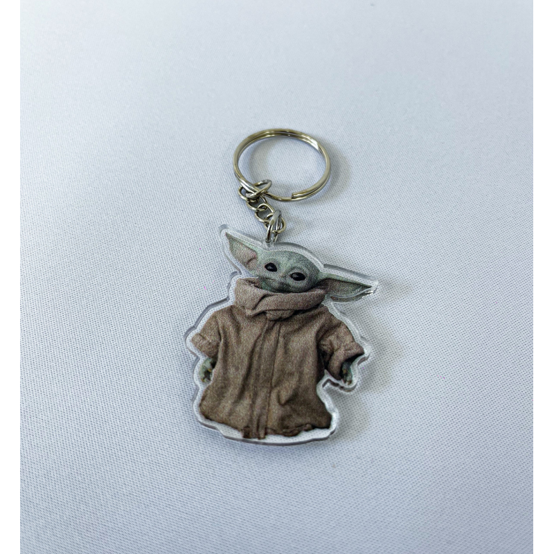 Брелок з Акрилу Мандолорець малюк Грогу