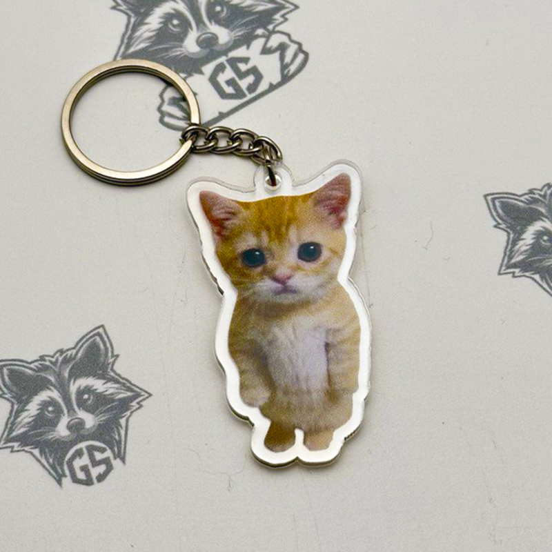 Брелок з Акрилу Кіт