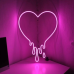 Неонова LED вивіска neonflexglow Серце, що тане 39х29 см