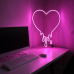 Неонова LED вивіска neonflexglow Серце, що тане 39х29 см