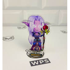 Акрилова колекційна фігурка World of Warcraft Чібі Chibi Нічна ельфійка 10 см