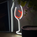 Неонова LED вивіска біле вино (White Wine) neonflexglow 43x17 см