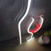 Неонова LED вивіска біле вино (White Wine) neonflexglow 43x17 см