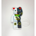 Акрилова колекційна фігурка Bearbrick Manekineko Gold Fortune White x Good Luck Black