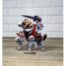 Акрилова колекційна фігурка Clash of Clans, Clash Royale Персонаж Армія скелетів та Лицар 15 см