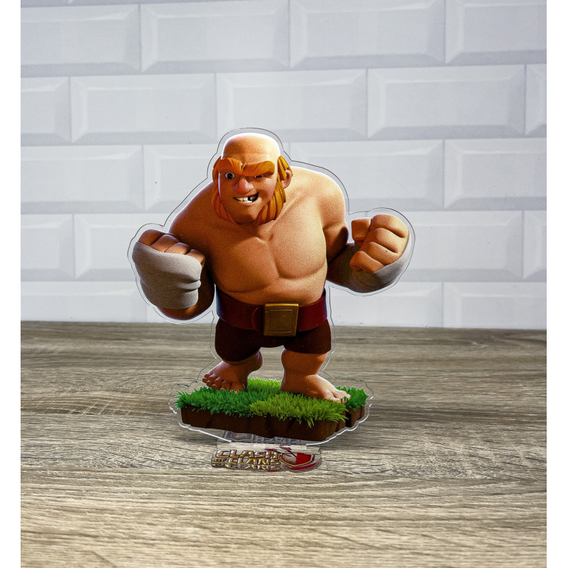 Акрилова колекційна фігурка Clash of Clans, Clash Royale Персонаж Гігант  15 см