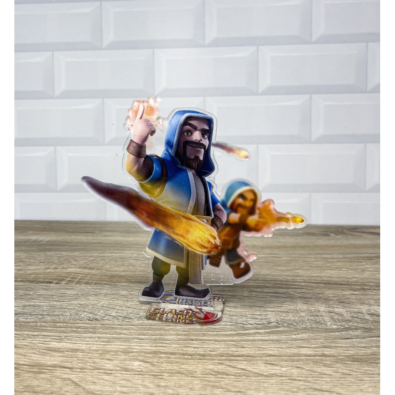 Акрилова колекційна фігурка Clash of Clans, Clash Royale Персонаж Чаклун 15 см