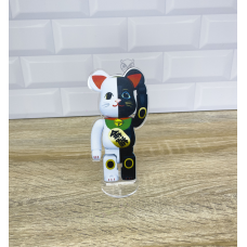 Акрилова колекційна фігурка Bearbrick Manekineko Gold Fortune White x Good Luck Black