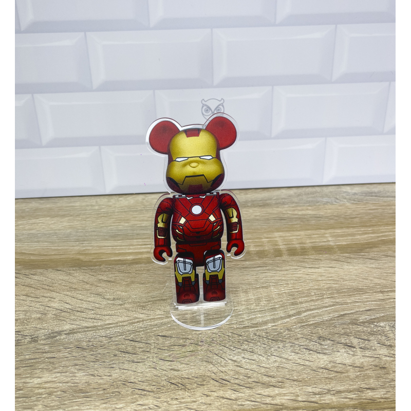Акрилова колекційна фігурка Bearbrick Iron Man