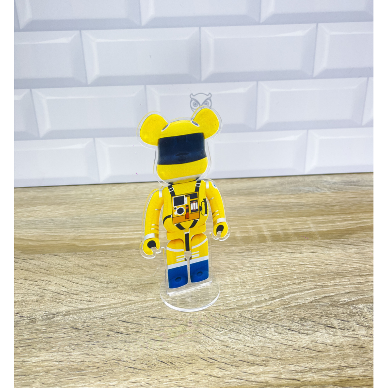 Акрилова колекційна фігурка Bearbrick Space Suit (Yellow Version)