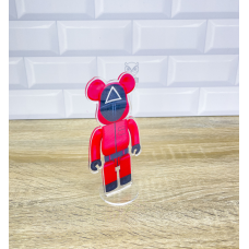 Акрилова колекційна фігурка Bearbrick Squid Game 1