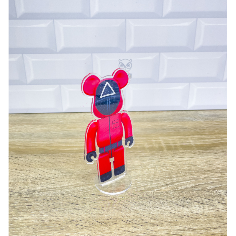 Акрилова колекційна фігурка Bearbrick Squid Game 1 Акрилова колекційна фігурка Bearbrick Squid Game 1