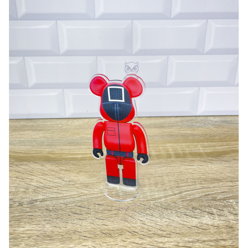 Акрилова колекційна фігурка Bearbrick Squid Game 3