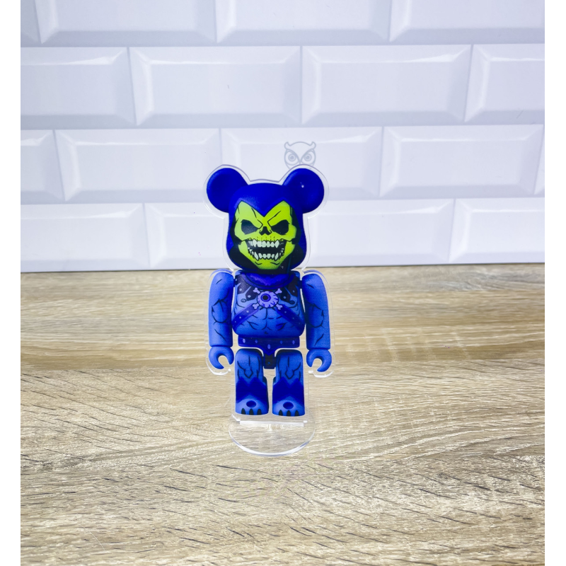 Акрилова колекційна фігурка Bearbrick Masters of the Universe Skeletor