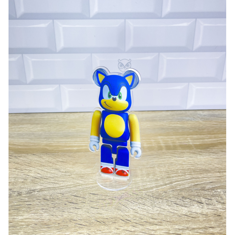 Акрилова колекційна фігурка Bearbrick Sonic The Hedgehog