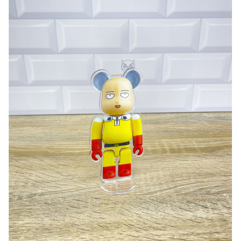 Акрилова колекційна фігурка Bearbrick One-punch Man