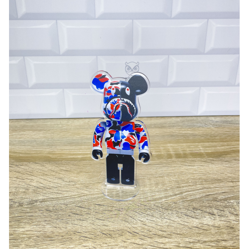 Акрилова колекційна фігурка Bearbrick Bape Shark London Store