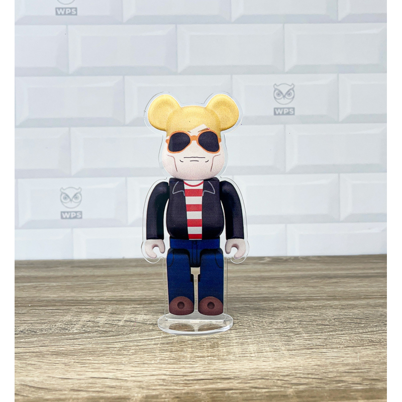 Акрилова колекційна фігурка Bearbrick Andy Warhol