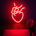 Неонова LED вивіска NeonFlexGlow “Серце за каноном“ 30х20см + диммер для регулювання яскравості у ПОДАРУНОК!