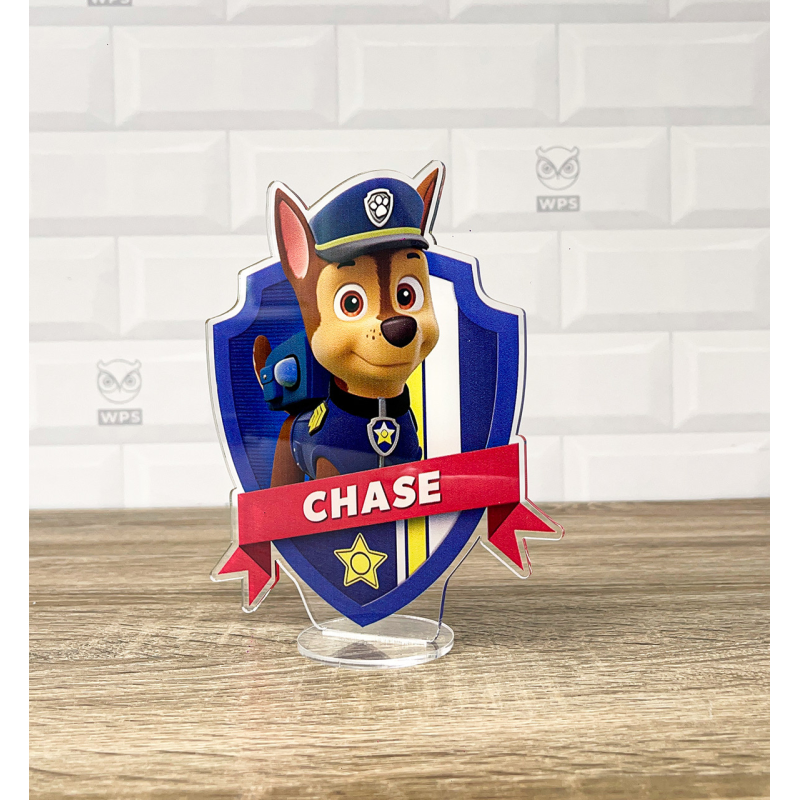 Акрилова колекційна фігурка Щенячий Патруль Гонщик Чейз 15 см