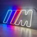 Неонова led вивіска neonflexglow bmw m 67х35 см + диммер для регулювання яскравості у подарунок
