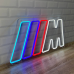 Неонова led вивіска neonflexglow bmw m 67х35 см + диммер для регулювання яскравості у подарунок