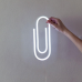 Неонова led вивіска «Скрепка» neoflexglow 30x10 см + диммер у подарунок!