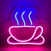 Неонова led вивіска  кава «coffe» neoflexglow 22x20 см + диммер у подарунок!