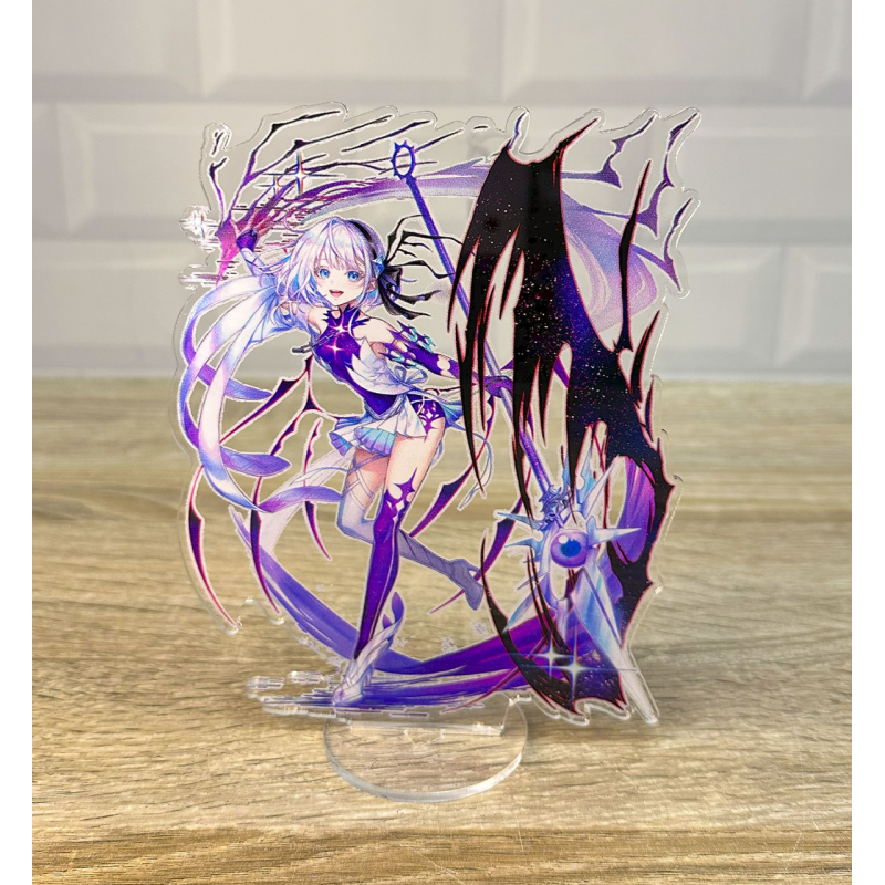 Акрилова колекційна фігурка Аніме Проект Біла Кішка, Сая, людина, яка контролює Руйнування 15 см