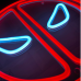 Неонова led вивіска neonflexglow Дедпул 33х33см