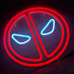 Неонова led вивіска neonflexglow Дедпул 33х33см