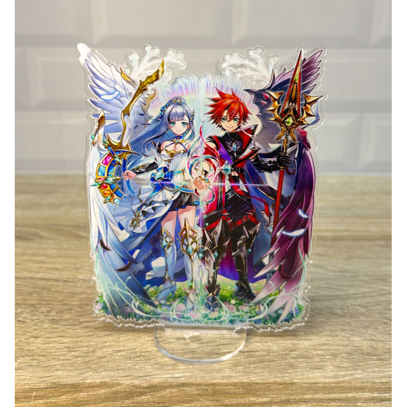 Акрилова колекційна фігурка Аніме Проект Біла Кішка, Ірис та рудоволоса шукачка пригод 15 см