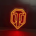Неонова led вивіска neonflexglow world of tanks 30х40см