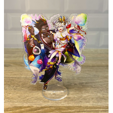 Акрилова колекційна фігурка Аніме Проект Біла Кішка, Лев, Король великого духу Апіса 15 см