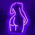 Неонова вивіска neonflexglow Жіноче тіло  50х25 см