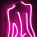 Неонова вивіска neonflexglow Силует Дівчини 70х43 см