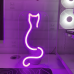Неонова LED вивіска  Кіт 16х20см – Світильник з котиком | Подарунок для любителів котів та геймерів | Neon Flex Glow