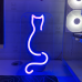 Неонова LED вивіска  Кіт 16х20см – Світильник з котиком | Подарунок для любителів котів та геймерів | Neon Flex Glow
