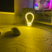 Неонова led вивіска на підставці neonflexglow Лампочка 15см