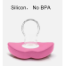 Силіконова соска пустушка ортодонтична губи для новонароджених Рожева