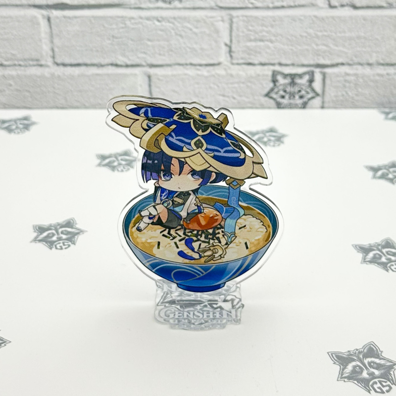 Акрилова колекційна фігурка Chibi Геншин Імпакт - Genshin Impact (Мандрівник Скарамуччі) 10 см