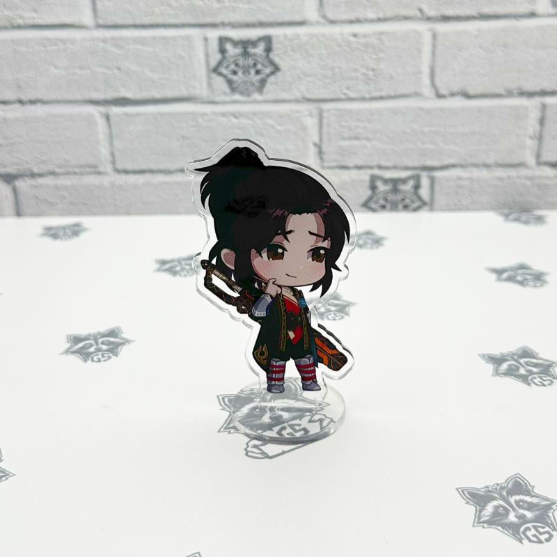 Акрилова колекційна фігурка Chibi Аніме: Розколота битвою синьова небес Янь Сяо / Yan Xiao 1 10 см