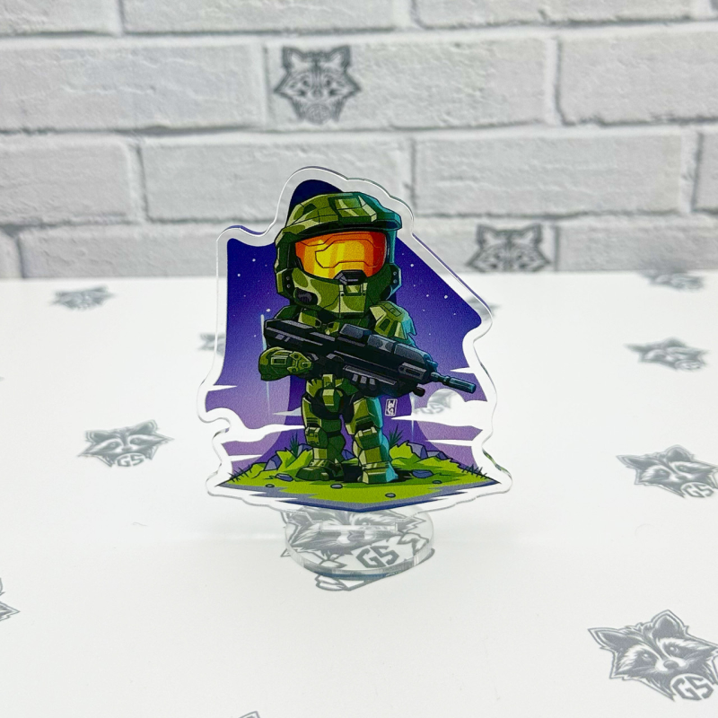 Акрилова колекційна фігурка Chibi Halo Мастер Чиф 1 10 cм
