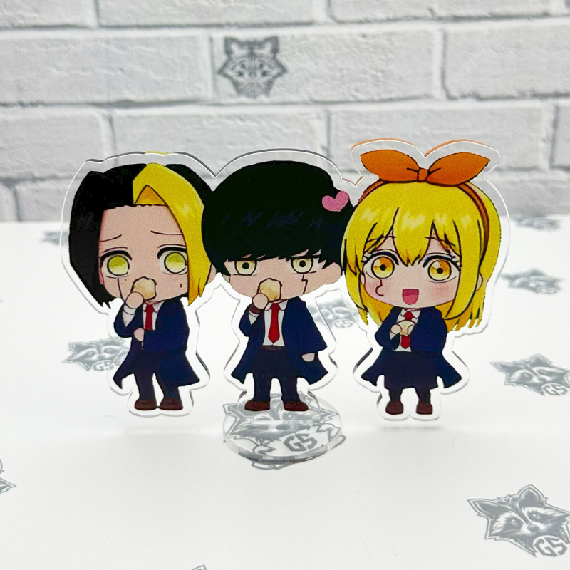 Акрилова колекційна фігурка Чібі Chibi Аніме Магія та м“язи 10 см