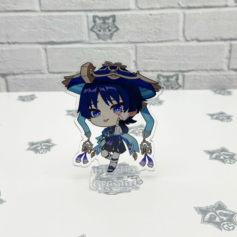 Акрилова колекційна фігурка Chibi Геншин Імпакт - Genshin Impact (Мандрівник Скарамуччі) 3 10 см